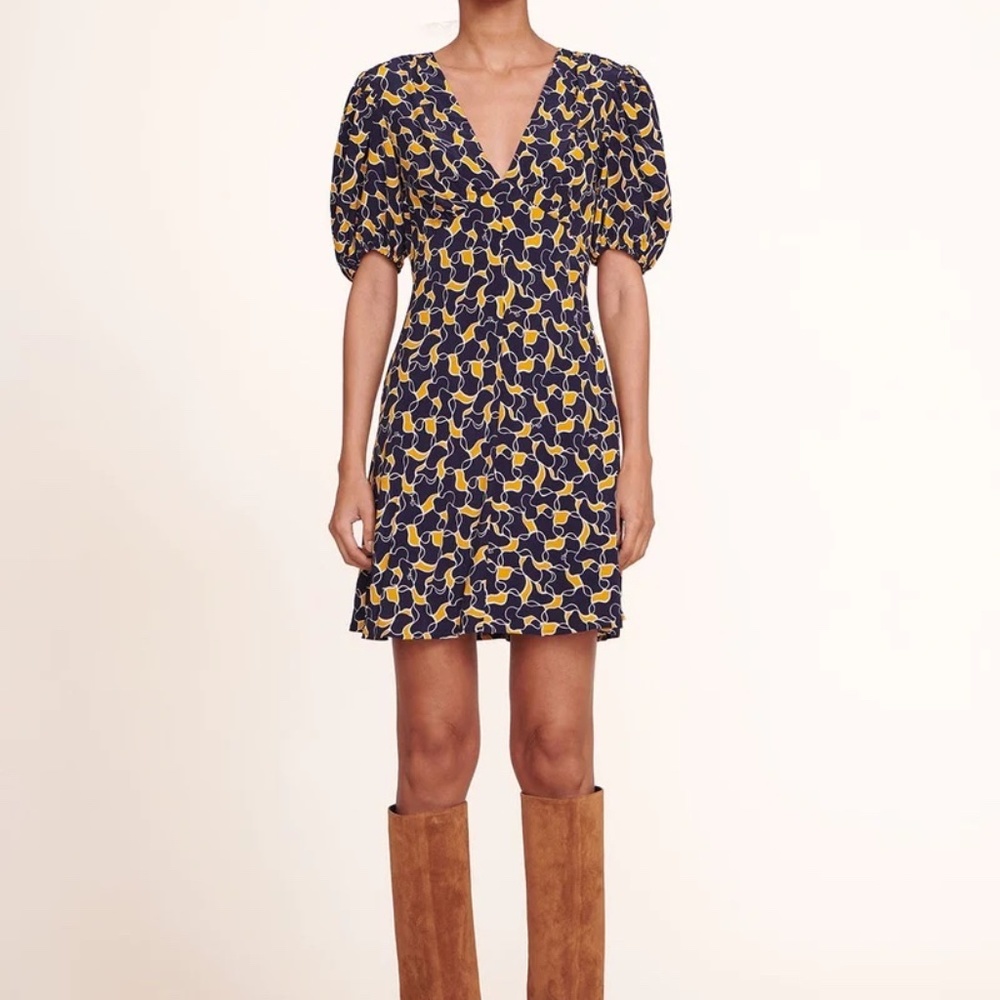 Staud Navy Mini Milla Dress
